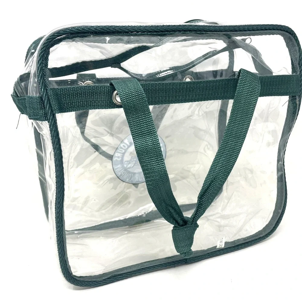 NFL Green Bay Packers Clear Zipper Messenger‎ Bag Stadium Approved